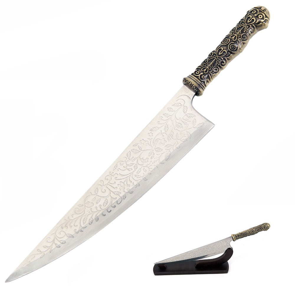 Alice 18 Inch Steel Vorpal Blade Replica Knife With Table Top Stand - Tophatter's Army Products & Self Defense Collectible Weapons - Tophatter Daily Deals